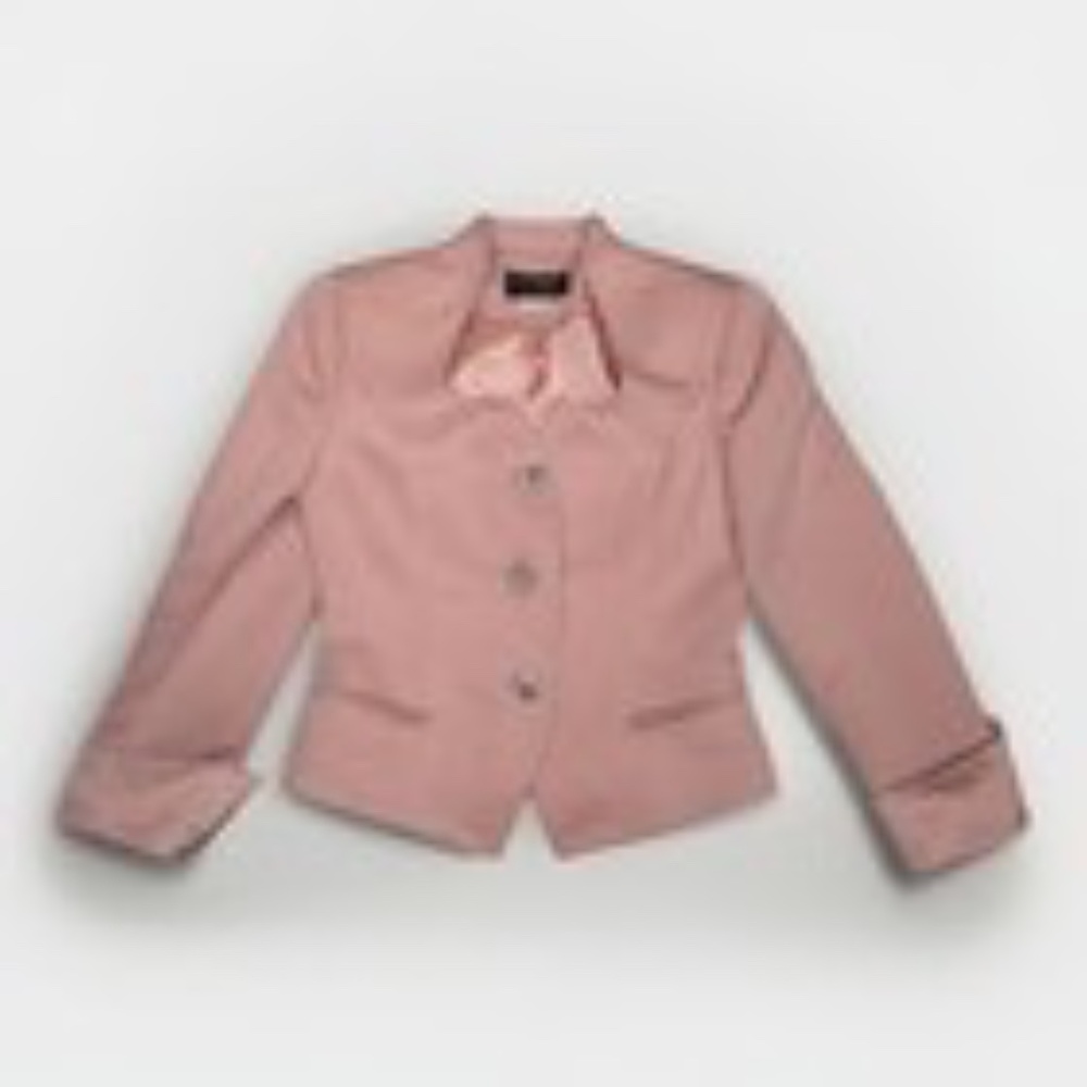 Pink Satin Women's Blazer by E.R. Gerard Size 6 Petite